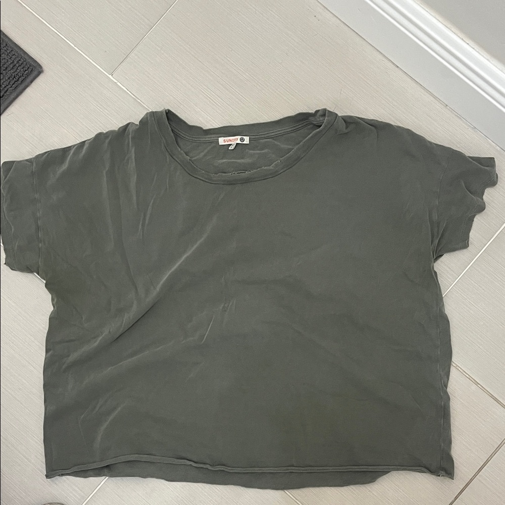 Sundry Forest Green Short Sleeve Tee